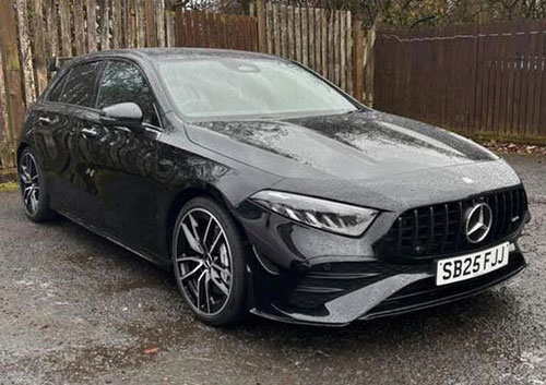 PK Valeting exterior black Mercedes